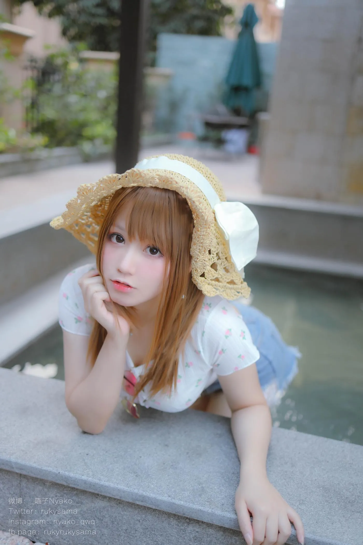 Nyako喵子 – NO.27 温泉蕾丝睡衣-温泉 [80P]插图5